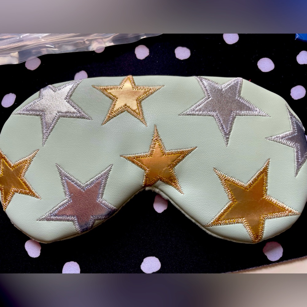 Free People understated Leather Eye mask